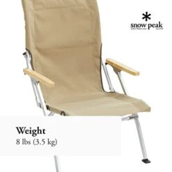 Snow Peak Low Beach Chair - Features A Wood Armrest And Back - 23 X 26 X 39 In -Songmics Furniture Shop 31ImJaLvNpL
