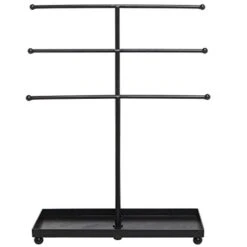 MyGift Modern Jewelry Organizer, 3 Tier Black Metal Tabletop Bracelet And Necklace Jewelry Storage Display Tree Rack With Base Ring Tray 10 MyGift Modern Jewelry Organizer, 3 Tier Black Metal Tabletop Bracelet And Necklace Jewelry Storage Display Tree Rack With Base Ring Tray -Songmics Furniture Shop 31IrL0LZLRL