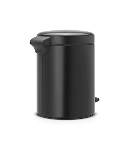 Brabantia New Icon Step Trash Can (1.3 Gal / Matt Black) Soft Closing Kitchen Garbage/Recycling Can With Removable Bucket 2 Brabantia New Icon Step Trash Can (1.3 Gal / Matt Black) Soft Closing Kitchen Garbage/Recycling Can With Removable Bucket - Image 2