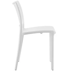 Modway MO- Hipster Contemporary Modern Molded Plastic Stacking, Dining Chair, White -Songmics Furniture Shop 31JBnN0qcmL