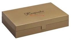 Foster-Stephens Large Gold Wedding Dress Preservation Kit | Stylish Wedding Gown Garment Storage Box | Closet Storage Organizer For Quilts, Gowns, Dresses, Family Heirlooms (Gold, Large)