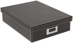 OSCO A4 Faux Leather Storage Box - Red -Songmics Furniture Shop 31JWrx7iZJL. AC