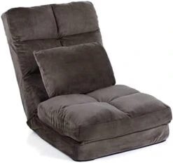 Urnodel Indoor Chaise Lounge Sofa, Floor Chair With Back Support For Adults, 14 Angle Adjustment Recliner Chair, Folding Floor Lounger With Pillow 8823(Blue) -Songmics Furniture Shop 31Jsf5S1ebL. AC