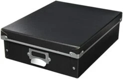 Nakabayashi FBB-S-BK Storage Box, Stock Box With Lid, Small, Black -Songmics Furniture Shop 31JyhOG7FyL. AC