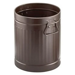 MDesign Steel Metal 2 Gallon/7 Liter Trash Can Wastebasket, Garbage Bin With Handles For Bathroom, Kitchen, Bedroom, Office - Holds Trash, Waste, Garbage, Recycling - Bronze 14 MDesign Steel Metal 2 Gallon/7 Liter Trash Can Wastebasket, Garbage Bin With Handles For Bathroom, Kitchen, Bedroom, Office - Holds Trash, Waste, Garbage, Recycling - Bronze -Songmics Furniture Shop 31K6YhuWUHL 1
