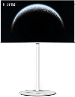 FITUEYES Design Swivel Corner Floor TV Stand For 32 37 43 50 55 60 65 Inch TV, Mid Century Modern White Corner TV Floor Stand With Marble Textured Glass Base & Concealed Storage, Master Series 15 FITUEYES Design Swivel Corner Floor TV Stand For 32 37 43 50 55 60 65 Inch TV, Mid Century Modern White Corner TV Floor Stand With Marble Textured Glass Base & Concealed Storage, Master Series -Songmics Furniture Shop 31KWfM4AFPS. AC