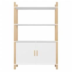 ZJWZSLI Highboard White Engineered Wood,Vintage Solid Reclaimed Wood Home Decor,Accent Cabinet For Living Room,for Kitchen Dining Room,Entryway,Kitchen Pantry 31.5"x15.7"x47.6" -Songmics Furniture Shop 31KYwIYlKLL