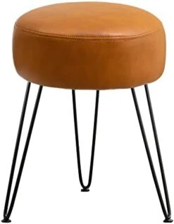 LUE BONA Vanity Stool, White Vanity Stools For Makeup Room, Round Ottoman Foot Stool, Velvet Footrest Vanity Chair For Bathroom Vanity, Bedroom, Living Room, Entryway, Offices -Songmics Furniture Shop 31KnUfUT82L. AC