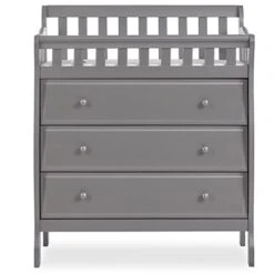 Dream On Me Marcus Changing Table And Dresser In Storm Grey, Features 3 Spacious Drawers, Non-Toxic Finishes, Comes With 1" Changing Pad, Made Of Solid Wood -Songmics Furniture Shop 31Kt0ut8FL