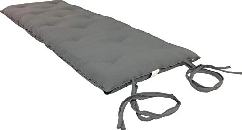 D&D Futon Furniture Cotton/Foam/Polyester Queen Size Traditional Japanese Floor Rolling Futon Mattresses 3x60x80, Gray 3 D&D Futon Furniture Cotton/Foam/Polyester Queen Size Traditional Japanese Floor Rolling Futon Mattresses 3x60x80, Gray - Image 3