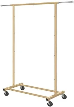 Simple Trending Standard Rod Clothing Garment Rack, Rolling Clothes Organizer On Wheels For Hanging Clothes, Chrome 15 Simple Trending Standard Rod Clothing Garment Rack, Rolling Clothes Organizer On Wheels For Hanging Clothes, Chrome -Songmics Furniture Shop 31L52paLRIL. AC