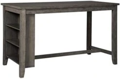 Signature Design By Ashley Skempton Farmhouse 36" Counter Height Dining Table With Storage & Wine Rack, Whitewash & Skempton 24" Counter Height Upholstered Barstool, Set Of 2, Antique White -Songmics Furniture Shop 31L5UlpW5vL. AC