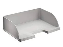 Leitz 52190085 Jumbo Plus Letter Tray A4 Landscape Grey Extra High Polystyrene