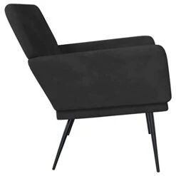 Matalde Bench Black 42.5"x31.1"x31.1" Velvet-1 -Songmics Furniture Shop 31LJT3pPLWL