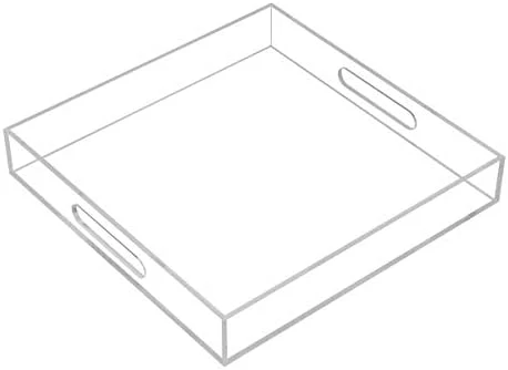 Glossy White Sturdy Acrylic Serving Tray With Handles-12x20 Inch-Serving Coffee Appetizer Breakfast-Kitchen Countertop Tray-Makeup Drawer Organizer-Vanity Table Tray-Ottoman Tray-Decorative Tray 15 Glossy White Sturdy Acrylic Serving Tray With Handles-12x20 Inch-Serving Coffee Appetizer Breakfast-Kitchen Countertop Tray-Makeup Drawer Organizer-Vanity Table Tray-Ottoman Tray-Decorative Tray - Image 15