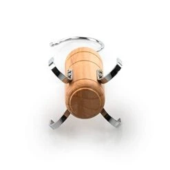 SUNTRADE Wooden Belt Tie Rack Scarf Hanger For Closet，for Belts Tie Scarves Tank Top And Jewelry (2, 4 Hooks) -Songmics Furniture Shop 31LtT9kyccL