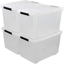 Callyne 10 L Clear Plastic Storage Box, 6-Pack Storage Latch Box 21 Callyne 10 L Clear Plastic Storage Box, 6-Pack Storage Latch Box -Songmics Furniture Shop 31LvfYrr42L. AC