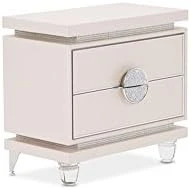 Glimmering Heights Upholstered Swivel Lingerie Chest In Ivory By Aico 6 Glimmering Heights Upholstered Swivel Lingerie Chest In Ivory By Aico - Image 6