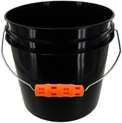 GENERIC Halloween Supplies, Black Bucket With Orange Over Sized Grip (2 Gallon) -Songmics Furniture Shop 31MEVoEtYsL. AC