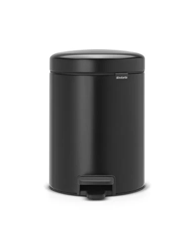 Brabantia New Icon Step Trash Can (1.3 Gal / Matt Black) Soft Closing Kitchen Garbage/Recycling Can With Removable Bucket 1 Brabantia New Icon Step Trash Can (1.3 Gal / Matt Black) Soft Closing Kitchen Garbage/Recycling Can With Removable Bucket