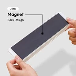 Carrotez Wall-Mounted Unscrewed Magnetic Easy Installation Towel Bar, Towel Bar For Bathroom, Hanging Bar For Kitchen - White -Songmics Furniture Shop 31MdtlNQSyL