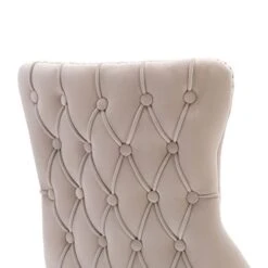 KCC Velvet Dining Chairs Set Of 4, Tufted Upholstered Wingback High-end Dining Kitchen Chair With Nailhead Solid Wood Legs, Contemporary Nikki Collection Modern Style, Beige 19 KCC Velvet Dining Chairs Set Of 4, Tufted Upholstered Wingback High-end Dining Kitchen Chair With Nailhead Solid Wood Legs, Contemporary Nikki Collection Modern Style, Beige -Songmics Furniture Shop 31MiKsPABqL