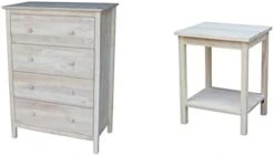 International Concepts Dresser With 4 Drawers, Unfinished -Songmics Furniture Shop 31MiLxGV0gL. AC