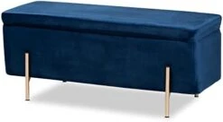 Baxton Studio Rockwell Benches & Banquettes, One Size, Grey/Gold -Songmics Furniture Shop 31NbwI2yAvL. AC