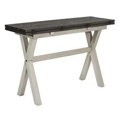 OSP Home Furnishings Flip-Top Expanding Desk To Dining Table, Charcoal Finish -Songmics Furniture Shop 31NfLNlkBfL