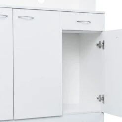 Kitchen Storage Cabinet, 70.87" Kitchen Freestanding Buffet Cabinet With Buffet Cupboard 6 Doors & 3 Shelves, Storage Cabinet Microwave Stand With Drawer For Home Kitchen (White) -Songmics Furniture Shop 31NkPTG7M6L