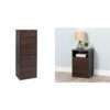 Prepac Astrid 6 Drawer Tall Chest, Espresso & Astrid 2-Drawer Nightstand, Espresso