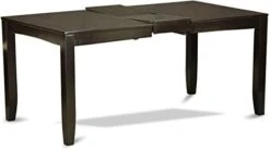 East West Furniture LYAN7-CAP-C Dining Set, 7-Piece -Songmics Furniture Shop 31Oc4GzUiOL