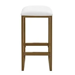 Dorel Living Tanner 3-Piece Brass Pub Set With Faux Marble Top, White -Songmics Furniture Shop 31OeeJNIQLL