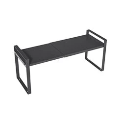 Microwave Oven Rack Microwave Oven Rack Kitchen Rack Microwave Oven Shelf Retractable Storage Rack Storage Rack Adjustable 13 To 22.8 Inch Kitchen Storage Rack (Color : Black, Size : 27 Cm Wide)