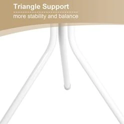 Yosoo Standing Entryway Coat Rack, Metal Coat Hat Rack Tree Stand Hanger Organizer For Jacket, Purse, Scarf Rack, Umbrella (White) -Songmics Furniture Shop 31P7akIOnjL