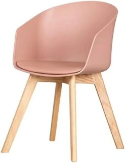 South Shore Flam Chair With Wooden Legs, 1, Pink And Wood -Songmics Furniture Shop 31PeHUVCIvL. AC