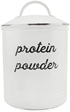 AuldHome Farmhouse Enamelware Straw Holder (White); Rustic Metal Straw Storage Canister -Songmics Furniture Shop 31PhFKhVjHL. AC