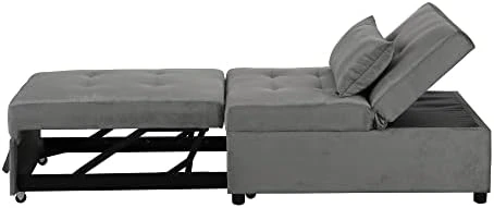 Fold Sofa Bed,Folding Ottoman Sleeper Sofa Bed,Modern Convertible Sleeper Chair Bed Sleeper Couch Bed Single Studio Futon Bed Guest Chaise Lounge Bed With Adjustable Recliner(Linen Fabric Beige) 9 Fold Sofa Bed,Folding Ottoman Sleeper Sofa Bed,Modern Convertible Sleeper Chair Bed Sleeper Couch Bed Single Studio Futon Bed Guest Chaise Lounge Bed With Adjustable Recliner(Linen Fabric Beige) - Image 9