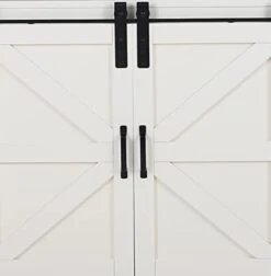 PHI VILLA Farmhouse Coffee Bar Cabinet - Sliding Barn Door Kitchen Sideboard Buffet Storage Cabinet… -Songmics Furniture Shop 31QDuWALYRS