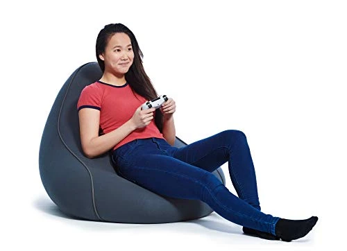 Yogibo Lounger Bean Bag For Adults, Teens, Personal Sized, Single Beanbag Lounge Chair With Raised Back For Gaming, Reading, And Relaxing, Removable, Washable Cover, Dark Gray 1 Yogibo Lounger Bean Bag For Adults, Teens, Personal Sized, Single Beanbag Lounge Chair With Raised Back For Gaming, Reading, And Relaxing, Removable, Washable Cover, Dark Gray