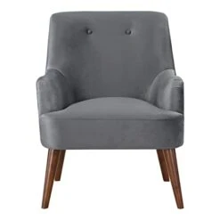 OSP Home Furnishings Chatou Accent Chair With Cordovan Legs, Charcoal -Songmics Furniture Shop 31QLbk5IauL
