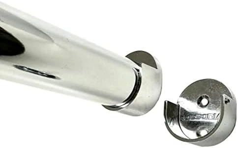 Desunia Custom Cut | Up To 72" | Heavy Duty Satin Nickel Closet Rod | 1 5/16" Dia. | W/Matching End Brackets 8 Desunia Custom Cut | Up To 72" | Heavy Duty Satin Nickel Closet Rod | 1 5/16" Dia. | W/Matching End Brackets - Image 8