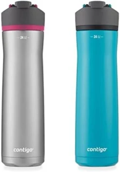 Contigo Cortland Chill 2.0 Stainless Steel Vacuum-Insulated Water Bottle With Spill-Proof Lid, Keeps Drinks Hot Or Cold For Hours With Interchangeable Lid, 24oz, Lavender -Songmics Furniture Shop 31R4gTzsJZL. AC