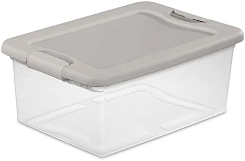 Sterilite 56 Qt./53 L Wheeled Latching Box Clears, Quart, White, 4 Piece 9 Sterilite 56 Qt./53 L Wheeled Latching Box Clears, Quart, White, 4 Piece - Image 9