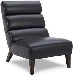 Watson & Whitely Modern Accent Chair, Armless Lounge Chair For Living Room And Bedroom, Fabric Upholstered Chair With Solid Wooden Legs, Grey (Multi-Colored) -Songmics Furniture Shop 31RHsyCXOXL. AC