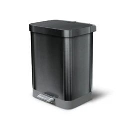 Glad Stainless Steel Step Trash Can With Clorox Odor Protection | Large Metal Kitchen Garbage Bin With Soft Close Lid, Foot Pedal And Waste Bag Roll Holder, 13 Gallon, All Stainless 23 Glad Stainless Steel Step Trash Can With Clorox Odor Protection | Large Metal Kitchen Garbage Bin With Soft Close Lid, Foot Pedal And Waste Bag Roll Holder, 13 Gallon, All Stainless -Songmics Furniture Shop 31Rej7MeDsL