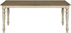 MARTHA STEWART Fiona Solid Wood Dining Table, Rectangular With Rustic Metal Truss Accent,Trestle Legs, Easy Assembly, Industrial Country, For Kitchen, Entryway, Family, Or Bedroom - Light Grey -Songmics Furniture Shop 31RkC8umbtL. AC