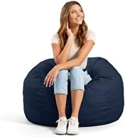 Big Joe Fuf Medium Foam Filled Bean Bag Chair With Removable Cover, Cobalt Lenox, 3ft Big -Songmics Furniture Shop 31RpUOczuLL. AC