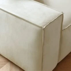 Acanva Modern L-Shaped Deep Sectional Sofa Furniture Set For Living Room Lounge, Minimalist Style Comfy Suedette Upholstery Corner Couch With Chaise, Beige -Songmics Furniture Shop 31RvKwitJHL