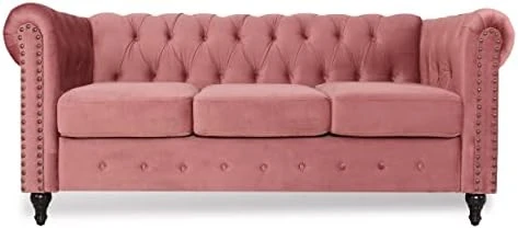 DRNCURN Chesterfield Sofa With Nail-Head For Living Room Office Sofa Set Modern Fabric Sofa Accent Tufted Chairs For Living Room 9 DRNCURN Chesterfield Sofa With Nail-Head For Living Room Office Sofa Set Modern Fabric Sofa Accent Tufted Chairs For Living Room - Image 9